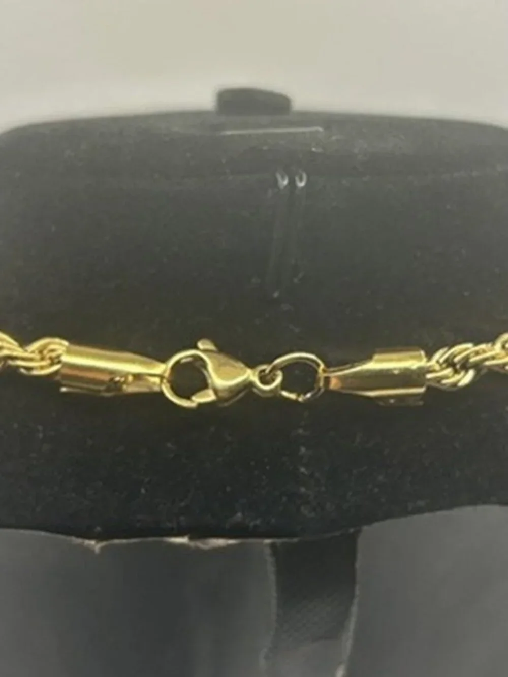 5mm Gold Rope Chain 24 Inch Mens Real Gold Stainless Steel Plated Waterproof